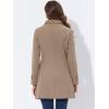imageAllegra K Womens Peter Pan Collar Overcoat Single Breasted Pockets Winter Long CoatSolid Light Brown