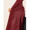 imageAllegra K Womens Peter Pan Collar Overcoat Single Breasted Pockets Winter Long CoatSolid Red