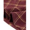imageAllegra K Womens Plaids Vintage Tartan Elastic Waist Knee Length ALine SkirtBurgundy