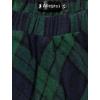 imageAllegra K Womens Plaids Vintage Tartan Elastic Waist Knee Length ALine SkirtGreen