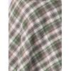 imageAllegra K Womens Plaids Vintage Tartan Elastic Waist Knee Length ALine SkirtGreen Beige