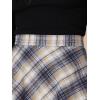 imageAllegra K Womens Plaids Vintage Tartan Elastic Waist Knee Length ALine SkirtKhaki Blue