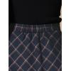 imageAllegra K Womens Plaids Vintage Tartan Elastic Waist Knee Length ALine SkirtNavy Blue