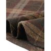 imageAllegra K Womens Plaids Vintage Tartan Elastic Waist Knee Length ALine SkirtSeal Brown