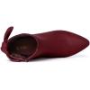 imageAllegra K Womens Pointed Toe Stiletto Heel Ankle BootsBurgundy