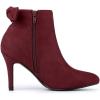 imageAllegra K Womens Pointed Toe Stiletto Heel Ankle BootsBurgundy
