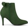imageAllegra K Womens Pointed Toe Stiletto Heel Ankle BootsGreen