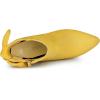 imageAllegra K Womens Pointed Toe Stiletto Heel Ankle BootsYellow