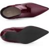 imageAllegra K Womens Pointed Toe Stiletto Heels Chelsea Ankle BootiesBurgundy