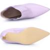 imageAllegra K Womens Pointed Toe Stiletto Heels Chelsea Ankle BootiesLight Purple