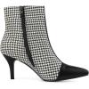 imageAllegra K Womens Pointed Toe Stiletto Heels Houndstooth Ankle BootiesBlack Houndstooth