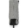 imageAllegra K Womens Pointed Toe Stiletto Heels Houndstooth Ankle BootiesBlack Houndstooth