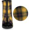 imageAllegra K Womens Pointed Toe Stiletto Heels Houndstooth Ankle BootiesYellow Black