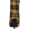 imageAllegra K Womens Pointed Toe Stiletto Heels Houndstooth Ankle BootiesYellow Black