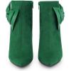 imageAllegra K Womens Pointy Toe Bow Stiletto Heel Ankle BootsEmerald Green
