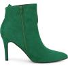 imageAllegra K Womens Pointy Toe Bow Stiletto Heel Ankle BootsEmerald Green