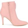 imageAllegra K Womens Pointy Toe Bow Stiletto Heel Ankle BootsPink