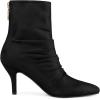 imageAllegra K Womens Pointy Toe Slouch Back Zipper Stiletto Heel Ankle BootsBlack
