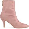 imageAllegra K Womens Pointy Toe Slouch Back Zipper Stiletto Heel Ankle BootsDust Pink
