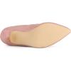 imageAllegra K Womens Pointy Toe Slouch Back Zipper Stiletto Heel Ankle BootsDust Pink
