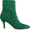 imageAllegra K Womens Pointy Toe Slouch Back Zipper Stiletto Heel Ankle BootsEmerald Green