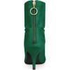 imageAllegra K Womens Pointy Toe Slouch Back Zipper Stiletto Heel Ankle BootsEmerald Green