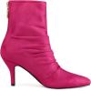 imageAllegra K Womens Pointy Toe Slouch Back Zipper Stiletto Heel Ankle BootsHot Pink