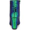 imageAllegra K Womens Round Toe Block Heels Sequin Ankle BootsGreen