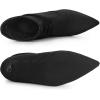 imageAllegra K Womens Slouch Pointy Toe Sock Boots Stiletto Heels Ankle BootsBlack
