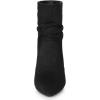 imageAllegra K Womens Slouch Pointy Toe Sock Boots Stiletto Heels Ankle BootsBlack