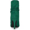 imageAllegra K Womens Slouch Pointy Toe Sock Boots Stiletto Heels Ankle BootsGreen