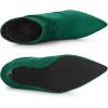 imageAllegra K Womens Slouch Pointy Toe Sock Boots Stiletto Heels Ankle BootsGreen