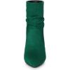 imageAllegra K Womens Slouch Pointy Toe Sock Boots Stiletto Heels Ankle BootsGreen