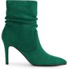 imageAllegra K Womens Slouch Pointy Toe Sock Boots Stiletto Heels Ankle BootsGreen