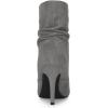 imageAllegra K Womens Slouch Pointy Toe Sock Boots Stiletto Heels Ankle BootsGrey