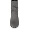 imageAllegra K Womens Slouch Pointy Toe Sock Boots Stiletto Heels Ankle BootsGrey