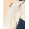 imageAllegra K Womens Winter Overcoat Turn Down Collar Belted Double Breasted Long CoatWhite