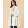 imageAllegra K Womens Winter Overcoat Turn Down Collar Belted Double Breasted Long CoatWhite
