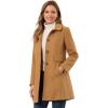 imageAllegra K Womens 2025 Coat Winter Classic Vintage MidLength Lapel Collar Single Breasted OvercoatKhaki