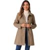 imageAllegra K Womens 2025 Coat Winter Classic Vintage MidLength Lapel Collar Single Breasted OvercoatLight Brown