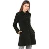 imageAllegra K Womens Peter Pan Collar Overcoat Single Breasted Pockets Winter Long CoatBlack
