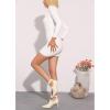 imageAllegra K Back Zip Stiletto Heel Pointy Toe Booties for WomenBeige