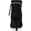 imageAllegra K Womens Bling Rhinestone Pointed Toe Stiletto Heels Ankle BootsBlack