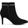 imageAllegra K Womens Bling Rhinestone Pointed Toe Stiletto Heels Ankle BootsBlack