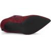 imageAllegra K Womens Bling Rhinestone Pointed Toe Stiletto Heels Ankle BootsBurgundy