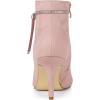imageAllegra K Womens Bling Rhinestone Pointed Toe Stiletto Heels Ankle BootsDust Pink