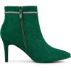 imageAllegra K Womens Bling Rhinestone Pointed Toe Stiletto Heels Ankle BootsEmerald Green