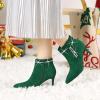 imageAllegra K Womens Bling Rhinestone Pointed Toe Stiletto Heels Ankle BootsEmerald Green