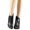 imageAllegra K Womens Pointed Toe Zipper Wedge Heel Ankle BootiesBlack