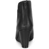 imageAllegra K Womens Pointed Toe Zipper Wedge Heel Ankle BootiesBlack